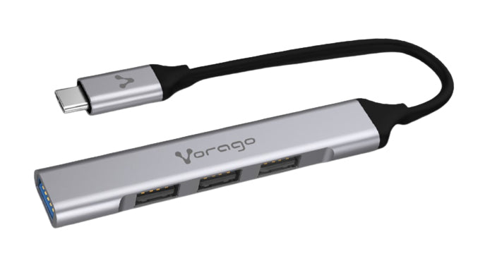 CONCENTRADOR HUB VORAGO HU-200 4 PTOS USB SLIM TIPO C - CONCENTRADOR HUB VORAGO HU-200 4 PTOS USB SLIM TIPO C -